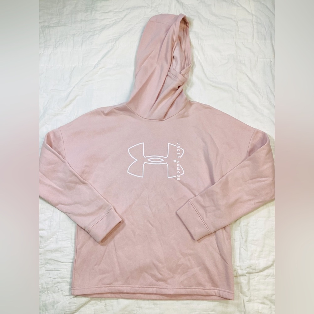 Women’s Under Armour Rival Fleece Hoodie Pink‎ Small